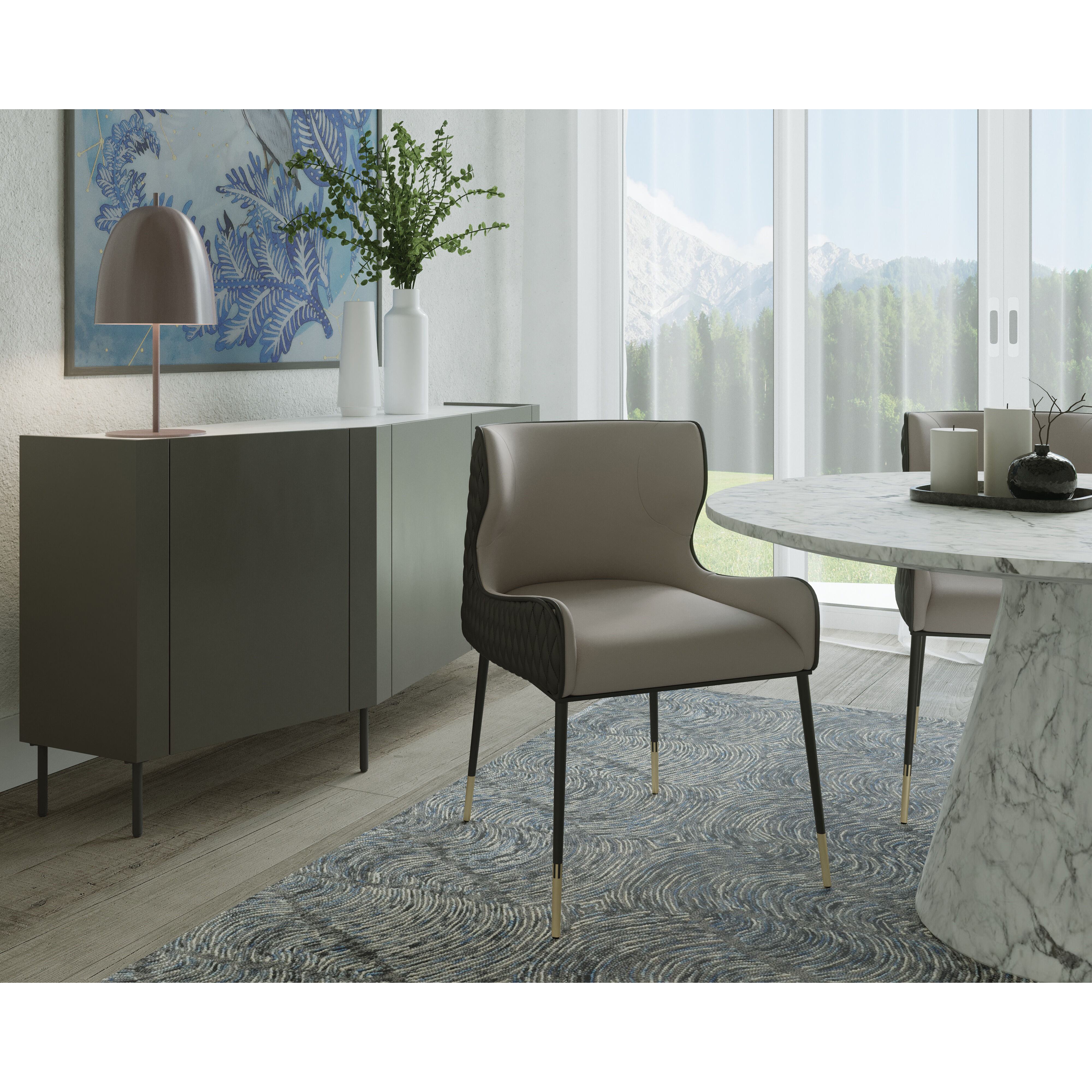 Gianni Dillon Stratus / Dillon Black Dining Chair